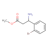 Chemical structure of methyl 3-amino-3-(2-bromophenyl)propanoate - CSSB00011253309