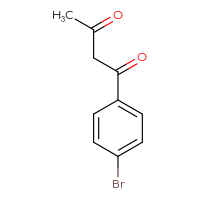 Chemical structure of 1-(4-bromophenyl)butane-1,3-dione - CSSB00000184285