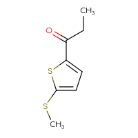 Chemical structure of 1-[5-(methylsulfanyl)thiophen-2-yl]propan-1-one - CSSB00020936581