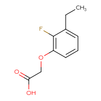 Chemical structure of 2-(3-ethyl-2-fluorophenoxy)acetic acid - CSSB20772341226