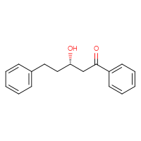 Chemical structure of (3S)-3-hydroxy-1,5-diphenylpentan-1-one - CSSB06744556138