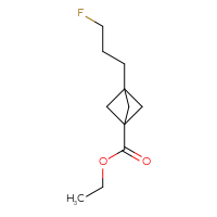 Chemical structure of ethyl 3-(3-fluoropropyl)bicyclo[1.1.1]pentane-1-carboxylate - CSSB06617176566