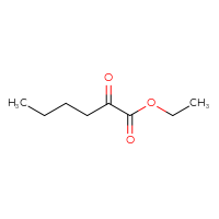 Chemical structure of ethyl 2-oxohexanoate - CSSB00000097197