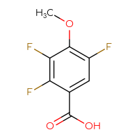 Chemical structure of 2,3,5-trifluoro-4-methoxybenzoic acid - CSSB00010176062