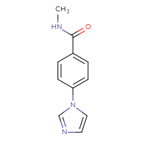 Chemical structure of 4-(1H-imidazol-1-yl)-N-methylbenzamide - CSSB00103310309