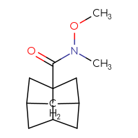 Chemical structure of N-methoxy-N-methyltricyclo[3.3.1.0³,⁷]nonane-3-carboxamide - CSSB06626386620