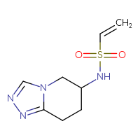 Chemical structure of N-{5H,6H,7H,8H-[1,2,4]triazolo[4,3-a]pyridin-6-yl}ethene-1-sulfonamide - CSSB00157172574