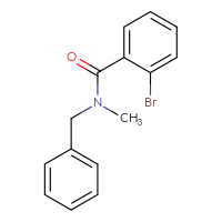 Chemical structure of N-benzyl-2-bromo-N-methylbenzamide - CSSB00000152888