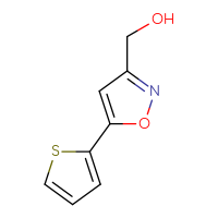 Chemical structure of [5-(thiophen-2-yl)-1,2-oxazol-3-yl]methanol - CSSB00011219483