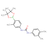 Chemical structure of 3-(3,4-dimethylphenyl)-1-[3-methyl-4-(4,4,5,5-tetramethyl-1,3,2-dioxaborolan-2-yl)phenyl]urea - CSSB21332161124