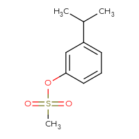 Chemical structure of 3-(propan-2-yl)phenyl methanesulfonate - CSSB00103294366