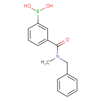 Chemical structure of {3-[benzyl(methyl)carbamoyl]phenyl}boronic acid - CSSB00010199705