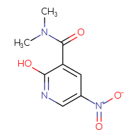 Chemical structure of 2-hydroxy-N,N-dimethyl-5-nitropyridine-3-carboxamide - CSSB00000217477