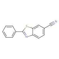Chemical structure of 2-phenyl-1,3-benzothiazole-6-carbonitrile - CSSB03437809106