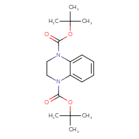 Chemical structure of 1,4-di-tert-butyl 1,2,3,4-tetrahydroquinoxaline-1,4-dicarboxylate - CSSB00113659410