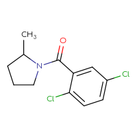 Chemical structure of 1-(2,5-dichlorobenzoyl)-2-methylpyrrolidine - CSSB01994712169