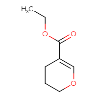 Chemical structure of ethyl 3,4-dihydro-2H-pyran-5-carboxylate - CSSB00011911633