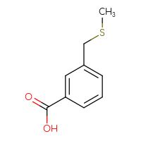Chemical structure of 3-[(methylsulfanyl)methyl]benzoic acid - CSSB00000199023