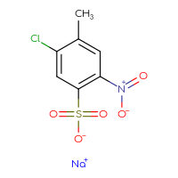 Chemical structure of sodium 5-chloro-4-methyl-2-nitrobenzene-1-sulfonate - CSSB00000025265