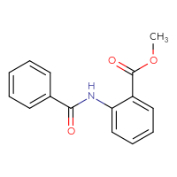 Chemical structure of methyl 2-benzamidobenzoate - CSSB00000480697