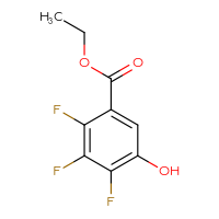 Chemical structure of ethyl 2,3,4-trifluoro-5-hydroxybenzoate - CSSB00021273789
