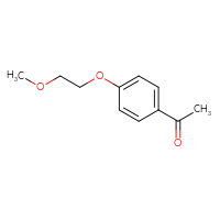 Chemical structure of 1-[4-(2-methoxyethoxy)phenyl]ethan-1-one - CSSB00000234130