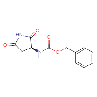 Chemical structure of benzyl N-[(3S)-2,5-dioxopyrrolidin-3-yl]carbamate - CSSB00015685093
