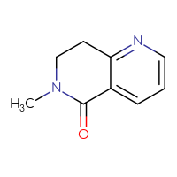 Chemical structure of 6-methyl-5,6,7,8-tetrahydro-1,6-naphthyridin-5-one - CSSB00010875001