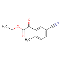 Chemical structure of ethyl 2-(5-cyano-2-methylphenyl)-2-oxoacetate - CSSB00010943859