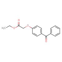 Chemical structure of ethyl 2-(4-benzoylphenoxy)acetate - CSSB00015189184