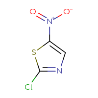 Chemical structure of 2-chloro-5-nitro-1,3-thiazole - CSSB00000092870