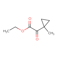 Chemical structure of ethyl 2-(1-methylcyclopropyl)-2-oxoacetate - CSSB00010647767