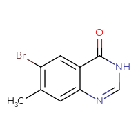 Chemical structure of 6-bromo-7-methyl-3,4-dihydroquinazolin-4-one - CSSB00010063412