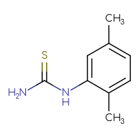 Chemical structure of (2,5-dimethylphenyl)thiourea - CSSB00000184078