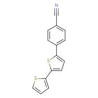 Chemical structure of 4-{[2,2'-bithiophen]-5-yl}benzonitrile - CSSB06582222411