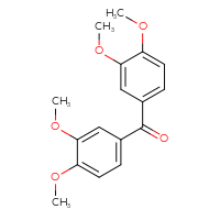 Chemical structure of bis(3,4-dimethoxyphenyl)methanone - CSSB00020646247