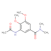 Chemical structure of 3-acetamido-4,5-dimethoxy-N,N-dimethylbenzamide - CSSB02012641279