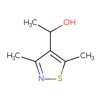 Chemical structure of 1-(3,5-dimethyl-1,2-thiazol-4-yl)ethan-1-ol - CSSB00011029568