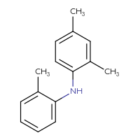 Chemical structure of 2,4-dimethyl-N-(2-methylphenyl)aniline - CSSB00160468919