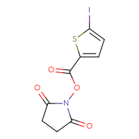 Chemical structure of 2,5-dioxopyrrolidin-1-yl 5-iodothiophene-2-carboxylate - CSSB06270685492