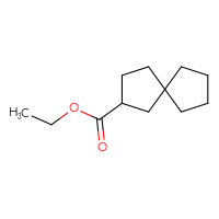 Chemical structure of ethyl spiro[4.4]nonane-2-carboxylate - CSSB00037493021
