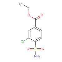 Chemical structure of ethyl 3-chloro-4-sulfamoylbenzoate - CSSB00000058972