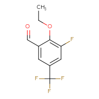 Chemical structure of 2-ethoxy-3-fluoro-5-(trifluoromethyl)benzaldehyde - CSSB00135189344
