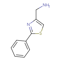 Chemical structure of 1-(2-phenyl-1,3-thiazol-4-yl)methanamine - CSSB00000168511