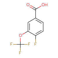 Chemical structure of 4-fluoro-3-(trifluoromethoxy)benzoic acid - CSSB00000061997