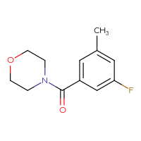 Chemical structure of 4-(3-fluoro-5-methylbenzoyl)morpholine - CSSB00006072583