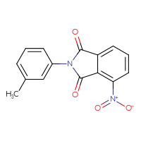 Chemical structure of 2-(3-methylphenyl)-4-nitro-2,3-dihydro-1H-isoindole-1,3-dione - CSSB00020600125