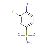 Chemical structure of 4-amino-3-fluorobenzene-1-sulfonamide - CSSB00000741986