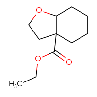 Chemical structure of ethyl octahydro-1-benzofuran-3a-carboxylate - CSSB00025779924