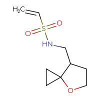 Chemical structure of N-({4-oxaspiro[2.4]heptan-7-yl}methyl)ethene-1-sulfonamide - CSMB20876236816